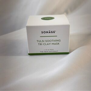 Sonage Tulsi Soothing Tri Clay Mask NIB Full Size